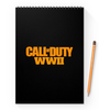 Заказать блокнот в Москве. Блокнот на пружине А4 Call of Duty WW2 от THE_NISE  - готовые дизайны и нанесение принтов.