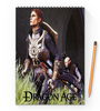 Заказать блокнот в Москве. Блокнот на пружине А4 Dragon Age от THE_NISE  - готовые дизайны и нанесение принтов.
