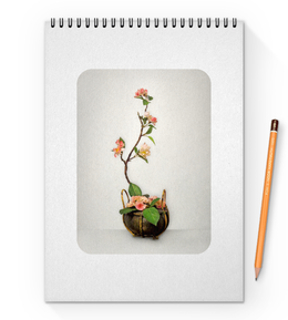 Заказать блокнот в Москве. Блокнот на пружине А4 Блокнот Икебана / Ikebana от Ikebana - готовые дизайны и нанесение принтов.