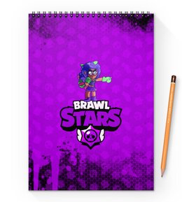 Заказать блокнот в Москве. Блокнот на пружине А4 Brawl Stars от THE_NISE  - готовые дизайны и нанесение принтов.