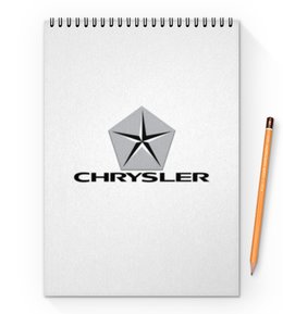 Заказать блокнот в Москве. Блокнот на пружине А4 Chrysler от DESIGNER   - готовые дизайны и нанесение принтов.