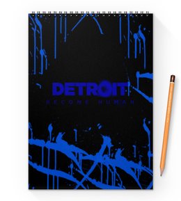 Заказать блокнот в Москве. Блокнот на пружине А4 Detroit  от THE_NISE  - готовые дизайны и нанесение принтов.