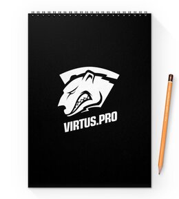 Заказать блокнот в Москве. Блокнот на пружине А4 Virtus pro от THE_NISE  - готовые дизайны и нанесение принтов.