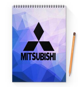 Заказать блокнот в Москве. Блокнот на пружине А4 Mitsubishi от THE_NISE  - готовые дизайны и нанесение принтов.