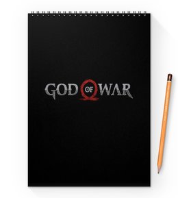 Заказать блокнот в Москве. Блокнот на пружине А4 God of War от THE_NISE  - готовые дизайны и нанесение принтов.