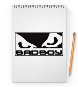 Заказать блокнот в Москве. Блокнот на пружине А4 Bad Boy от DESIGNER   - готовые дизайны и нанесение принтов.