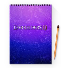 Заказать блокнот в Москве. Блокнот на пружине А4 Darksiders III от THE_NISE  - готовые дизайны и нанесение принтов.