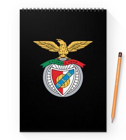 Заказать блокнот в Москве. Блокнот на пружине А4 Benfica от THE_NISE  - готовые дизайны и нанесение принтов.