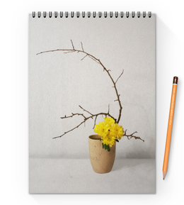Заказать блокнот в Москве. Блокнот на пружине А4 Блокнот Икебана / Ikebana от Ikebana - готовые дизайны и нанесение принтов.