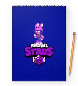 Заказать блокнот в Москве. Блокнот на пружине А4 Brawl Stars от THE_NISE  - готовые дизайны и нанесение принтов.