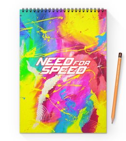 Заказать блокнот в Москве. Блокнот на пружине А4 Need for Speed от THE_NISE  - готовые дизайны и нанесение принтов.