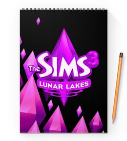 Заказать блокнот в Москве. Блокнот на пружине А4 The Sims 3 от THE_NISE  - готовые дизайны и нанесение принтов.