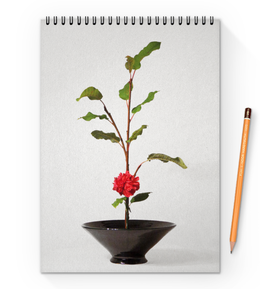 Заказать блокнот в Москве. Блокнот на пружине А4 Икебана / Ikebana от Ikebana - готовые дизайны и нанесение принтов.