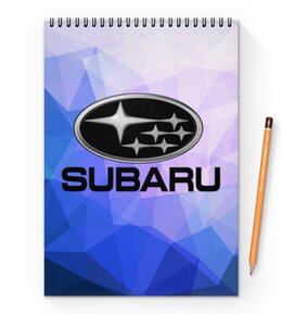 Заказать блокнот в Москве. Блокнот на пружине А4 Subaru от THE_NISE  - готовые дизайны и нанесение принтов.