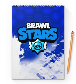 Заказать блокнот в Москве. Блокнот на пружине А4 Brawl Stars от THE_NISE  - готовые дизайны и нанесение принтов.