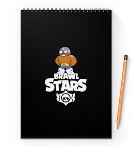 Заказать блокнот в Москве. Блокнот на пружине А4 Brawl Stars от THE_NISE  - готовые дизайны и нанесение принтов.