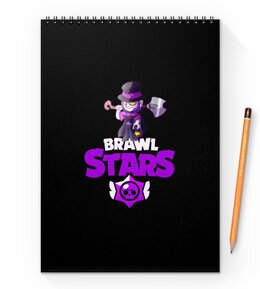 Заказать блокнот в Москве. Блокнот на пружине А4 Brawl Stars от THE_NISE  - готовые дизайны и нанесение принтов.