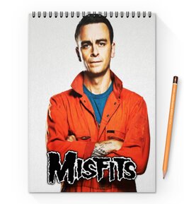 Заказать блокнот в Москве. Блокнот на пружине А4 Misfits от THE_NISE  - готовые дизайны и нанесение принтов.