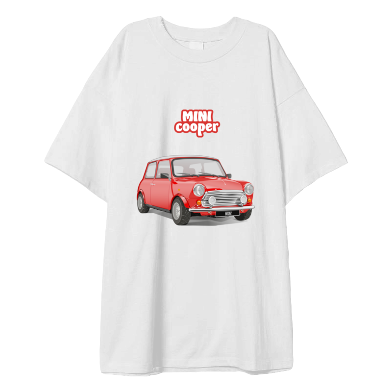 Printio Футболка оверсайз Mini cooper