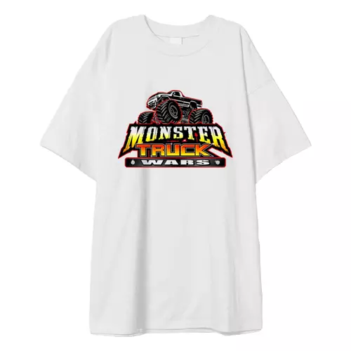 Заказать мужскую футболку в Москве. Футболка оверсайз MONSTER TRUCK от robus - готовые дизайны и нанесение принтов.