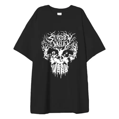 Заказать мужскую футболку в Москве. Футболка оверсайз Skulldew Valley Tee от cherdantcev - готовые дизайны и нанесение принтов.