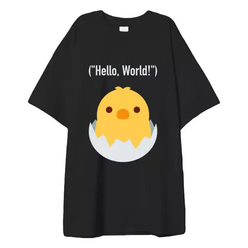 Заказать мужскую футболку в Москве. Футболка оверсайз Hello World  от Anna  Komar - готовые дизайны и нанесение принтов.