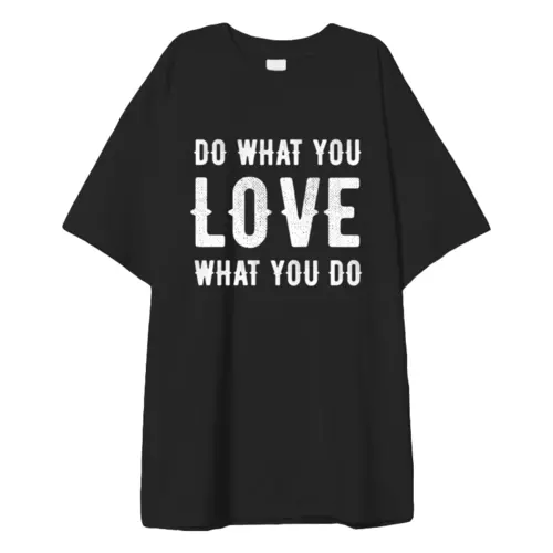 Заказать мужскую футболку в Москве. Футболка оверсайз Do Love от CoolColor  - готовые дизайны и нанесение принтов.