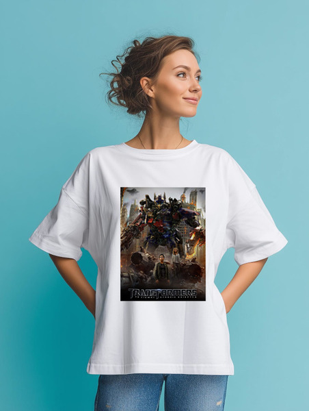 Заказать мужскую футболку в Москве. Футболка оверсайз TRANSFORMERS от Phoenix-W  - готовые дизайны и нанесение принтов.