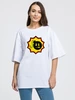 Заказать мужскую футболку в Москве. Футболка оверсайз Крутой Сэм от YellowCloverShop - готовые дизайны и нанесение принтов.