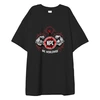 Заказать мужскую футболку в Москве. Футболка оверсайз NPC red black t-shot wear от KinoArt - готовые дизайны и нанесение принтов.