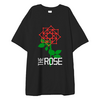 Заказать мужскую футболку в Москве. Футболка оверсайз THE ROSE от cherdantcev - готовые дизайны и нанесение принтов.