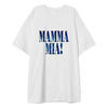 Заказать мужскую футболку в Москве. Футболка оверсайз ABBA Mamma mia! от gooz bye  - готовые дизайны и нанесение принтов.