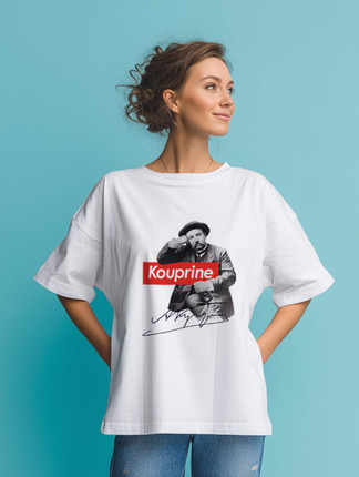 Заказать мужскую футболку в Москве. Футболка оверсайз Kouprine от Соль  - готовые дизайны и нанесение принтов.