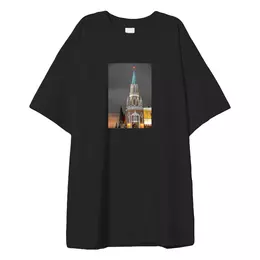 Заказать мужскую футболку в Москве. Футболка оверсайз Никольская башня от Anstey  - готовые дизайны и нанесение принтов.