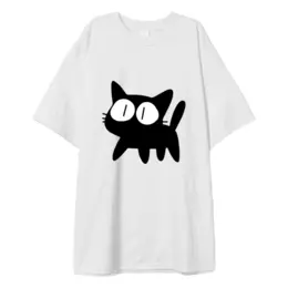 Заказать мужскую футболку в Москве. Футболка оверсайз кот аниме от cherdantcev - готовые дизайны и нанесение принтов.