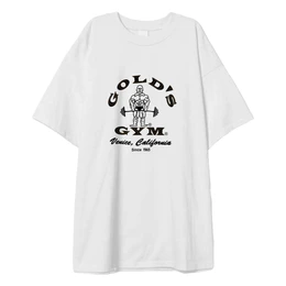 Заказать мужскую футболку в Москве. Футболка оверсайз Golds Gym 1965 Venice California t-shot oversize от KinoArt - готовые дизайны и нанесение принтов.