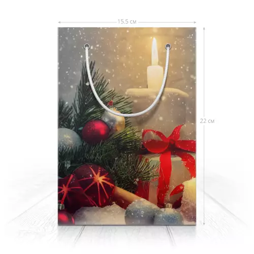 Заказать пакет в Москве. Пакет 15.5x22x5 см Для подарка к новому году и рождеству от Achadidi.printio.ru  - готовые дизайны и нанесение принтов.