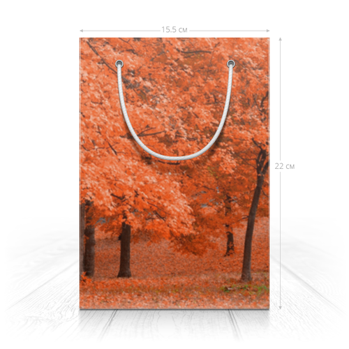 Осенние деревья из пакетов для ланча (из оберточной бумаги) - Рукоделие