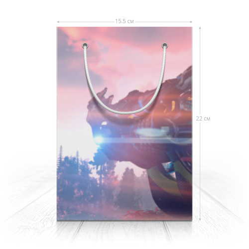 Заказать пакет в Москве. Пакет 14.5x20x10 см Horizon Zero Dawn от GeekFox  - готовые дизайны и нанесение принтов.