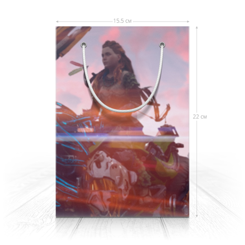 Заказать пакет в Москве. Пакет 14.5x20x10 см Horizon Zero Dawn от GeekFox  - готовые дизайны и нанесение принтов.