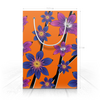 Заказать пакет в Москве. Пакет 15.5x22x5 см синие цветы от ELENA ZHARINOVA - готовые дизайны и нанесение принтов.
