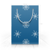 Заказать пакет в Москве. Пакет 15.5x22x5 см Новогодний пакет со снежинками от blinovam220@gmail.com - готовые дизайны и нанесение принтов.