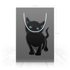 Заказать пакет в Москве. Пакет 15.5x22x5 см Чёрный котёнок. от lissaart@yandex.ru - готовые дизайны и нанесение принтов.