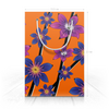 Заказать пакет в Москве. Пакет 15.5x22x5 см синие цветы от ELENA ZHARINOVA - готовые дизайны и нанесение принтов.