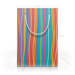 Заказать пакет в Москве. Пакет 15.5x22x5 см Разноцветная абстракция от BeliySlon - готовые дизайны и нанесение принтов.