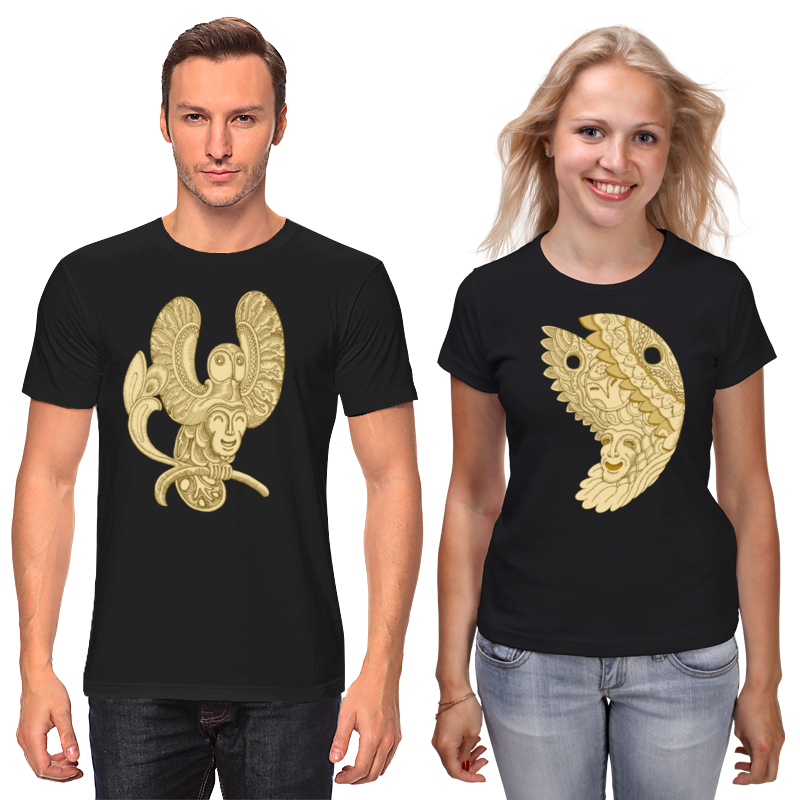 Printio Футболки парные Тотемные совы