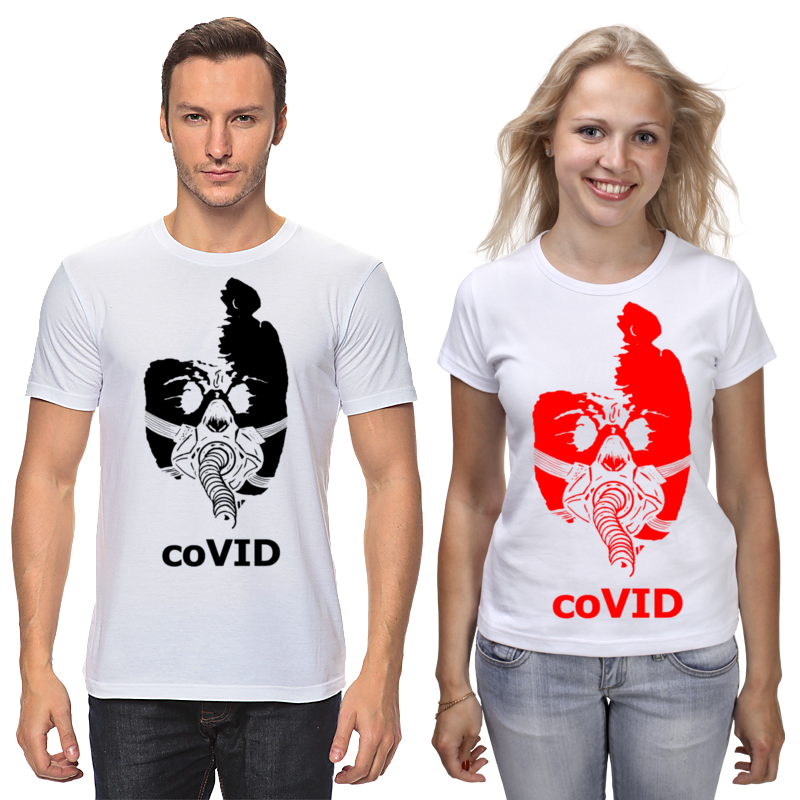 Printio Футболки парные Covid