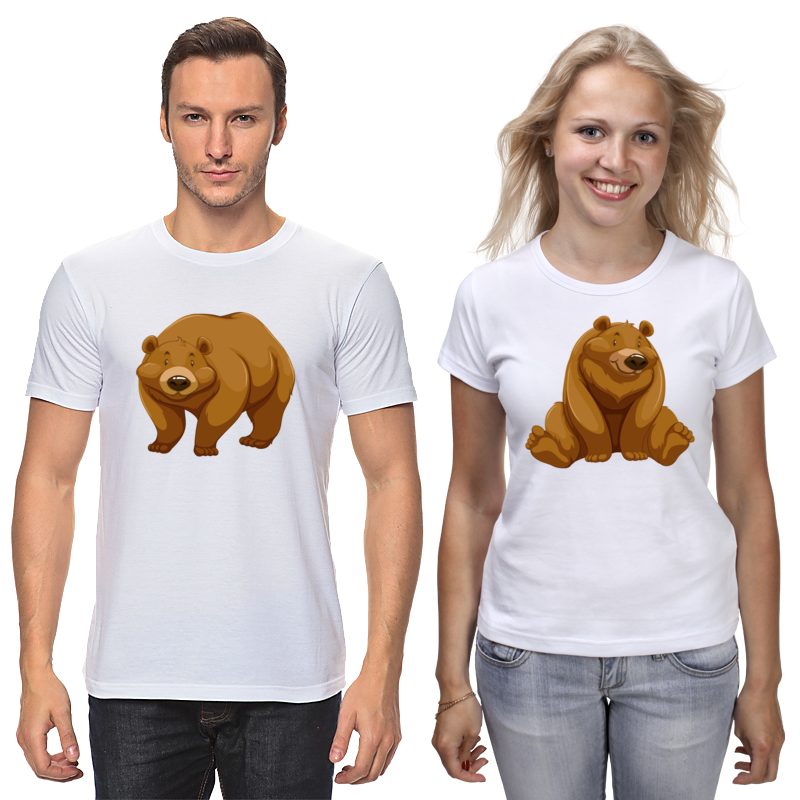 Printio Футболки парные Медведь printio футболки парные медведь и мёд