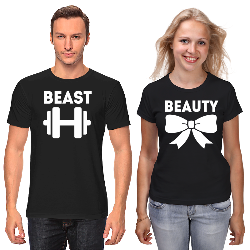 Printio Футболки парные Beast and beauty printio футболки парные beast and beauty