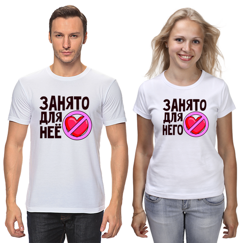 Заказать парные футболки в Москве. Футболки парные Любовь от T-shirt print  - готовые дизайны и нанесение принтов.